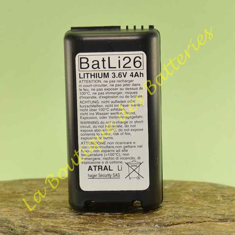 Batteria Batli26 3,6v 4Ah per rivelatore infrarossi Daitem e-Nova