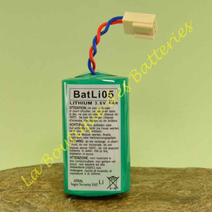 Batteria Batli05 Daitem e-Nova 3,6v, 4Ah, para alarma Daitem e-Nova