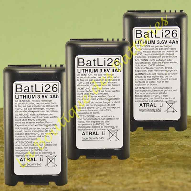 Piles Lithium Batli 26 3,6v 4Ah d'origine