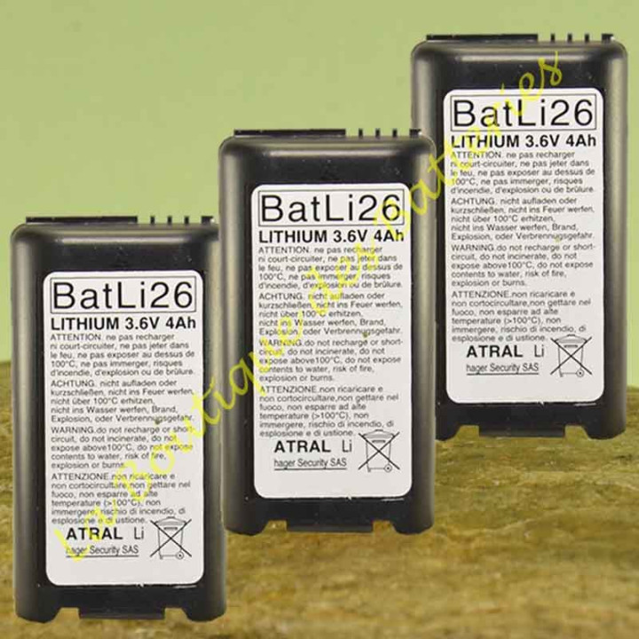 Lot de 3 Batli 26 3,6v 4Ah d'origine