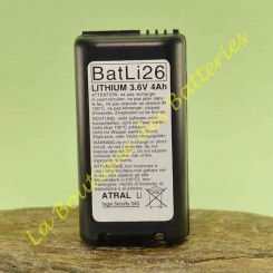 Batli26 3,6v 4Ah Batterie Lithium Daitem