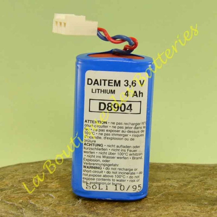 batteria al Litio per sistema di sicurezza senza fili DAITEM batli05, Daitem D8904 ATRAL