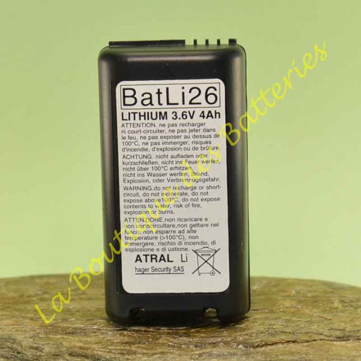 Batería litio Batli26 3,6v 4Ah de origen para alarma Logisty sas security