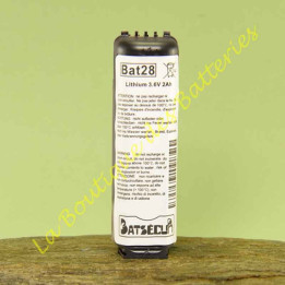 Pile Bat28 3,6v 2Ah batsecur