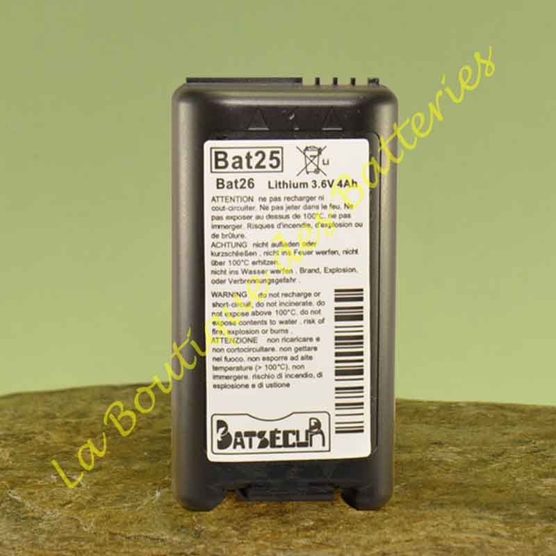 Batterie Batli25 ou Batli26 3,6v 4Ah batsecur pour alarme Logisty