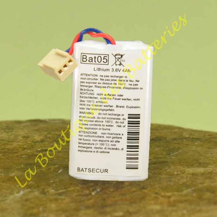 batteria al litio bat05 ( batli05) per rivelatore pet immune daitem logisty hager