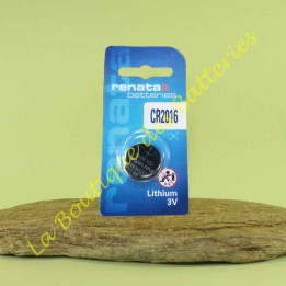 Batli07 pila boton renata 3v CR2016 para telecommando a distancia Logisty hager L3602F, L3612F, L3614F, S614-22X